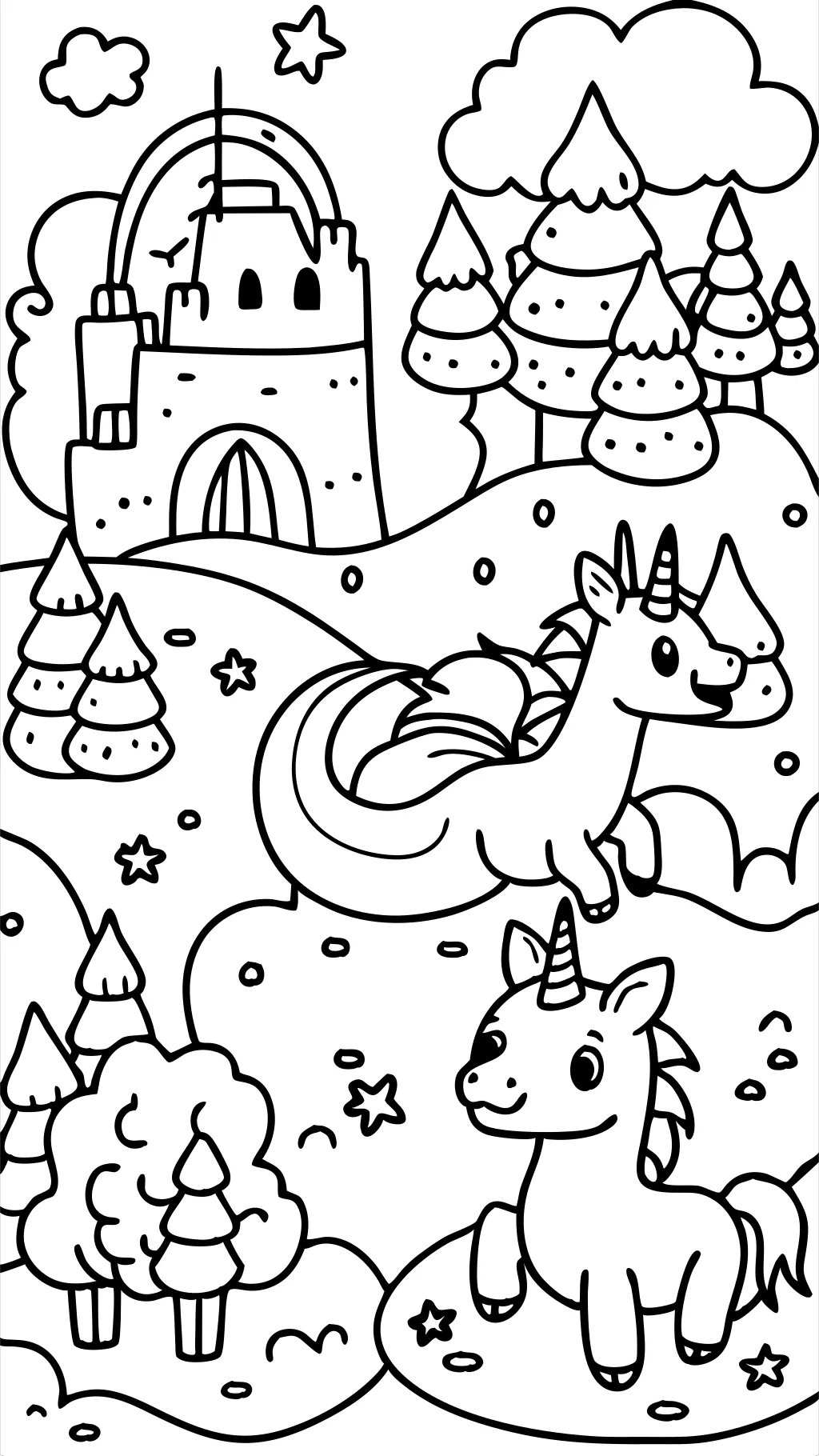 coloriages de créatures mythiques mignons